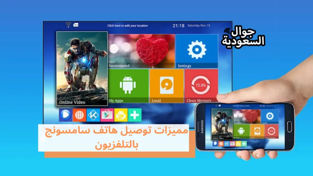 مميزات توصيل هاتف سامسونج بالتلفزيون